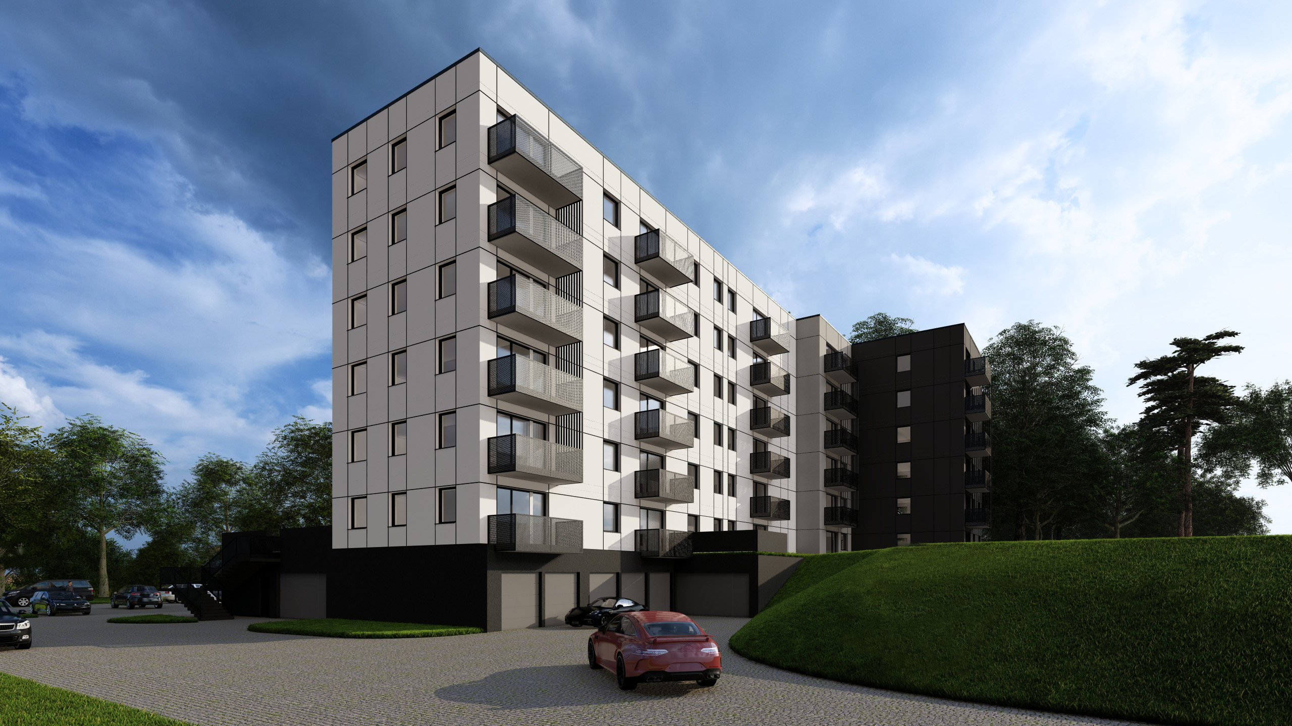 Wizualizacje osiedla wielorodzinnego – OK OFFICE - ujęcie 1